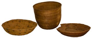 Havasupai Apache and Yonamami Baskets