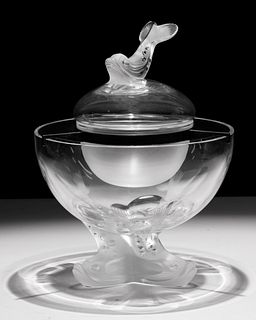Lalique Crystal 'Igor' Caviar Set