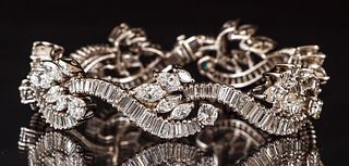 Ladies Diamond 18K White Gold Bracelet 14.75ct