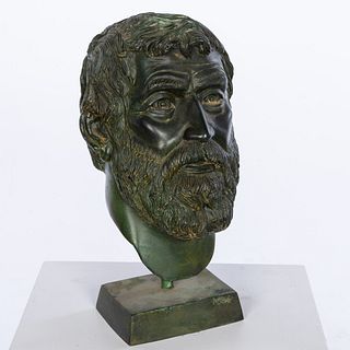 Bronze Bust of a Bearded Man