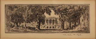 Christopher Murphy Jr, Hermitage Plantation House, Etching