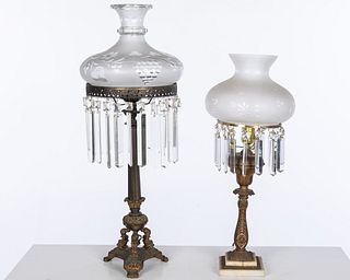 Two Argand Lamps