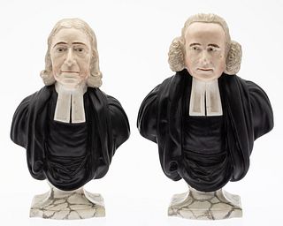Staffordshire John Wesley & George Whitefield Busts