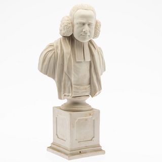 Parian Bust of George Whitefield, 19th Century