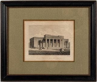Engraving of Savannah Bank, Fenner Sears & Co., 1831