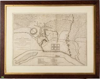 The Siege of Savannah in 1779, Engraving, 1794
