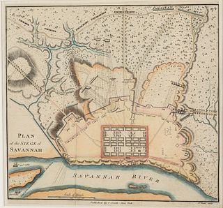 Charles Smith, Siege of Savannah Plan, Engraving