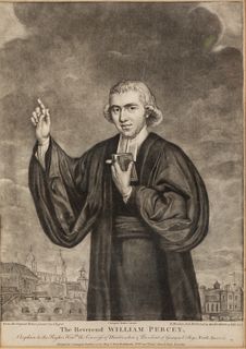 R. Houston, Rev. William Percey, Engraving, c. 1774