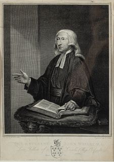 Rev. John Wesley, Engraving by J. Frittler, c. 1788