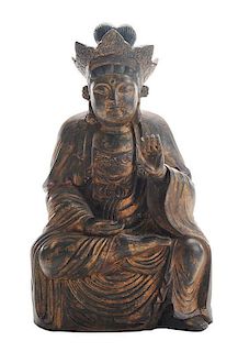 Carved and Gilt Wood Figure of