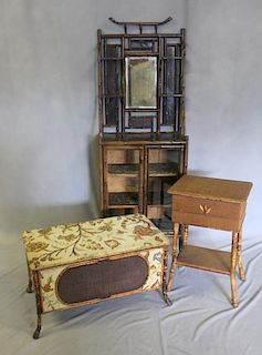 Lot of Antique Bamboo Furniture.