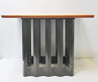 Midcentury Harvey Probber Two Tone End Table.