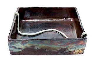 * A Studio Ceramic Bowl Width 7 3/4 inches.