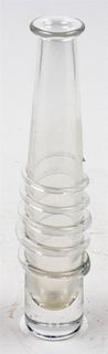A Continental Glass Vase Height 10 1/2 inches.