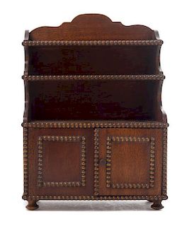 * A Diminutive Mahogany Step Back Book Case Height 11 1/4 inches.