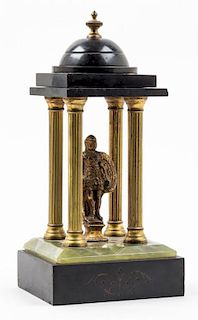 * A Grand Tour Bronze Architectural Model Height 10 3/4 inches.