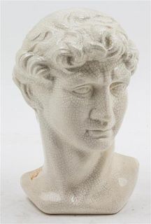 * A Porcelain Bust of David. Height 10 inches.
