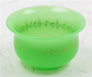 * A French Opaline Glass Bowl. Diameter 5 inches.