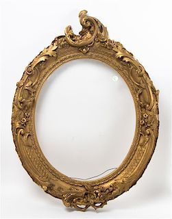A Giltwood Frame Height 37 inches.
