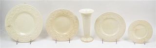 A Partial Set of Wedgwood Dinnerware Diameter of dinner plates 10 1/4 inches.