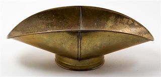 An American Brass Measuring Scoop. Width 20 5/8 inches.