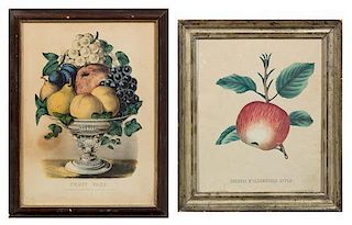 Two American Prints Height of first 16 3/4 x width 12 5/8 inches (overall.)
