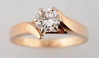 Yellow Gold & Diamond Engagement Ring.