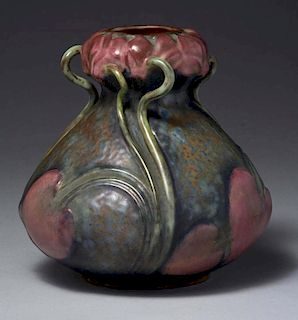Amphora Ceramic Organic Floral Vase.