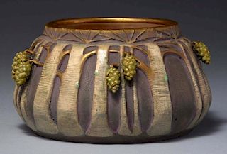 Paul Dachsel Ceramic Green Pinecone Tree Vase.