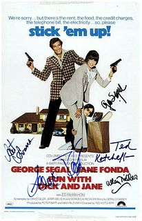 Fun with Dick and Jane Cast Signed Autographed 11X17 Photo Fonda JSA