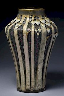 Paul Dachsel Ceramic Arrowleaf Tree Vase.