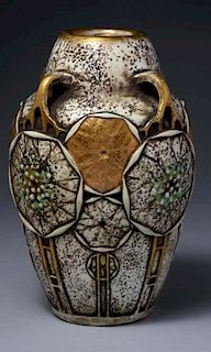 Ernst Wahliss Porcelain Paul Dachsel Leaf Vase.