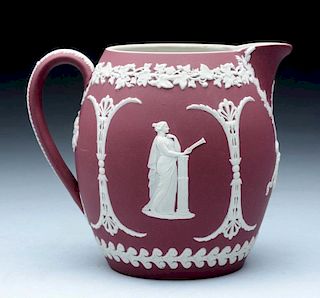 Wedgwood Red Pitcher.