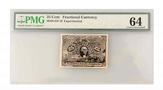 1863 25ﾢ Fractional Currency.