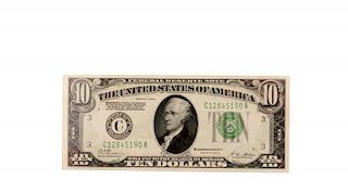 1928 B $10 FRN FR 2002-C.