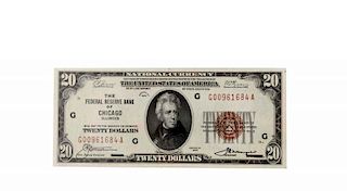 1929 $20 FRBN FR 1870-G.