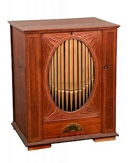 Mid-19th Century 6 Tune Barrel Organ.