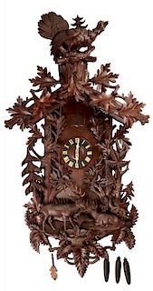 Large Black Forest Musical Cuckoo Wall Clock.