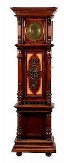 Carved German Polyphon Tall Case Clock.
