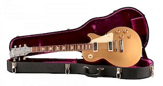 Fine Orig. Gibson Les Paul Dlx Gold Elec. Guitar.