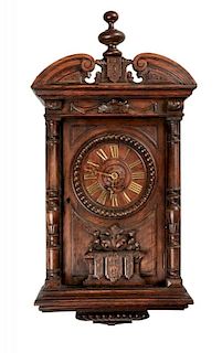 Finely Carved Musical English Wall Clock.