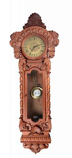 Modern Fancy Case German Regulator Clock.
