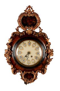 French Late 19th Century Decorative Wall Clock.