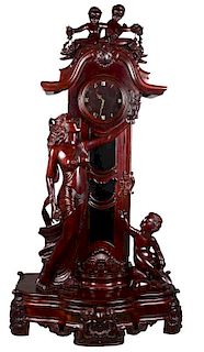 Mahogany Eternal Timeless Love Grandfather Clock