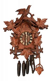 Am. Cuckoo Clock Co. Quail & Cuckoo Wall Clock.
