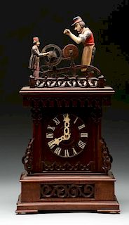 Black Forest Automata Shelf Clock.
