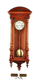 Two weight Vienna Regulator Clock.