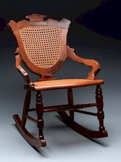 Wicker Rocking Chair.