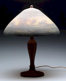 Jefferson Reverse Painted Dome Shade Table Lamp.