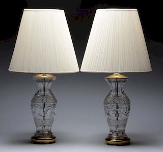 Lot of 2: Waterford Crystal Lamps.